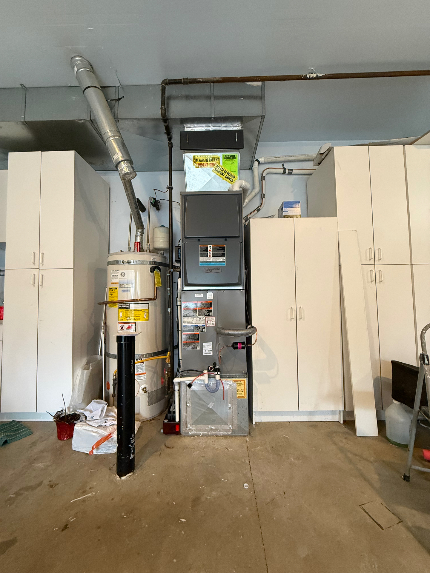 Armstrong Air furnace and water heater installation